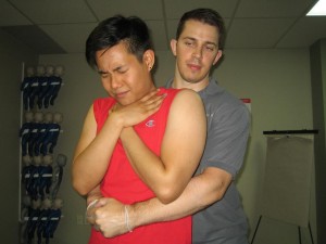 Helping a choking victim