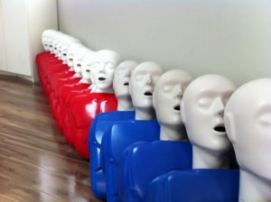 First aid and CPR training classroom in Surrey