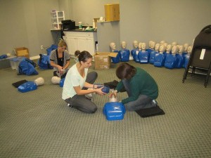All first aid training includes training and certification in CPR and the use of AED's